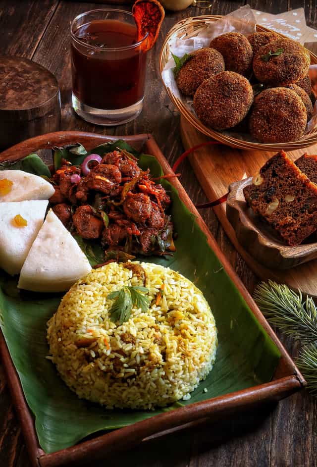 A dining spread of fresh island plates