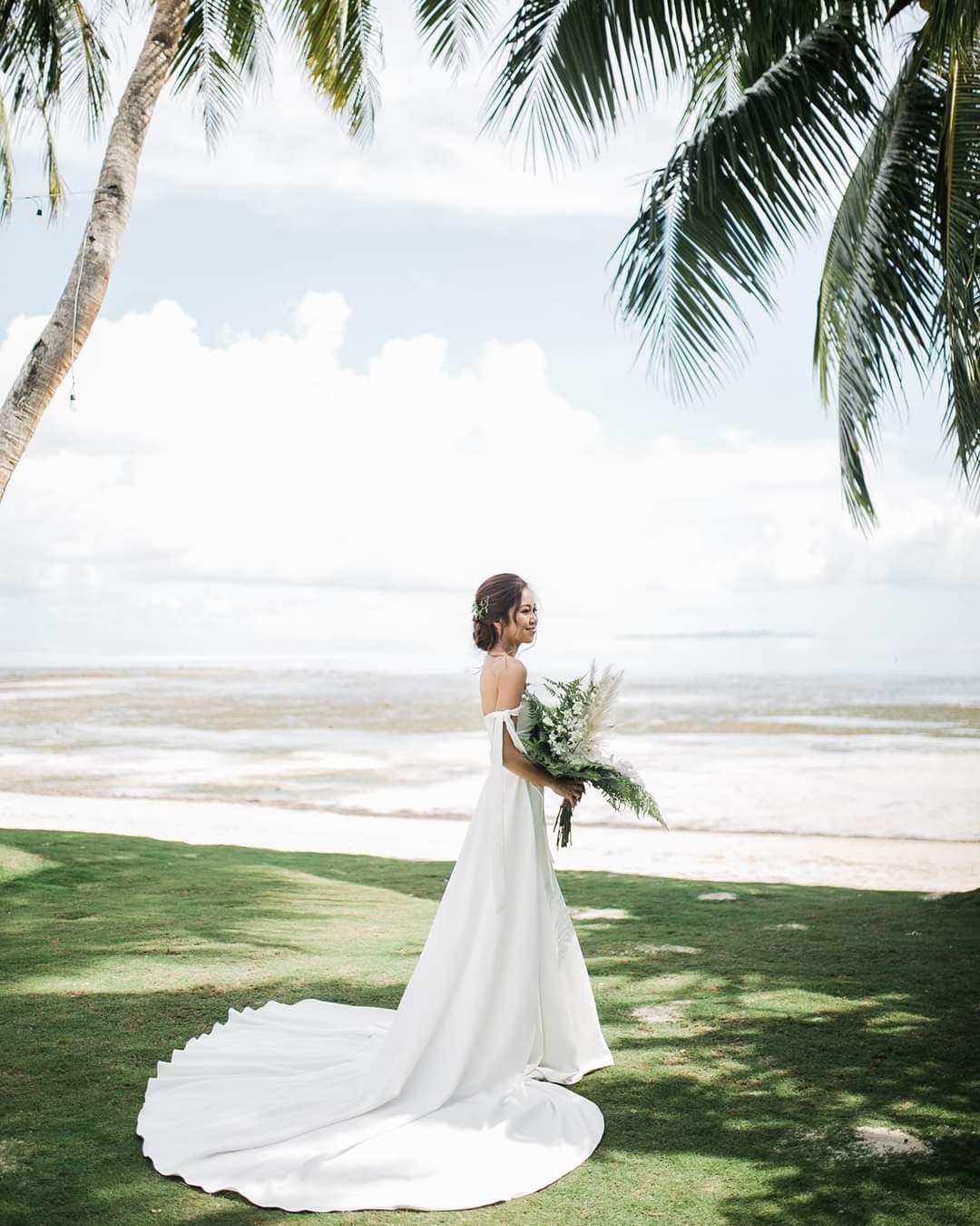 Bayud wedding setup — beachfront ceremony styling
